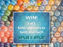 Win 1 of 2 $150 Vouchers to Such and Such Canberra - Sydney Weekender