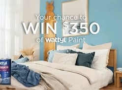 Win 1 of 3 $350 Wattyl Paint Prizes
