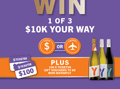 Win 1 of 3 $10K your Way