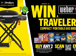 Win a Weber Traveller BBQ