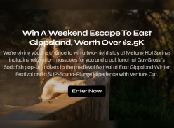 Win a Weekend Escape to East Gippsland