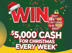 Win 1 of 8 $5K Weekly or 10 X $100 Gift Cards Daily