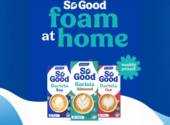 Win Weekly So Good Foam at Home Prizes