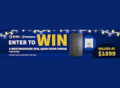 Win a Westinghouse 564L Quad Door Fridge