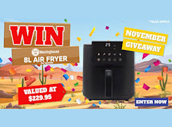 Win a Westinghouse 8L Air Fryer