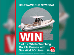 Win 1 of 3 Whale Watching Experiences with Sea World Cruises - TAFE Queensland