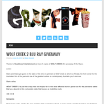 Win Wolf Creek 2 Blu Ray