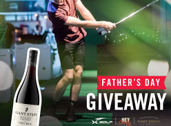 Win a $200 X-Golf Voucher & a Bottle of Vineyard Pinot Noir
