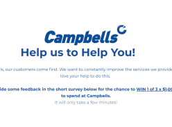 Win 1 of 3 X $1K Vouchers to spend at Campbells - Campbells
