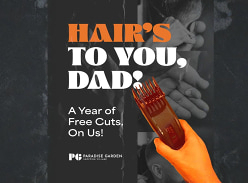 Win a Year of Free Haircuts for Father's Day