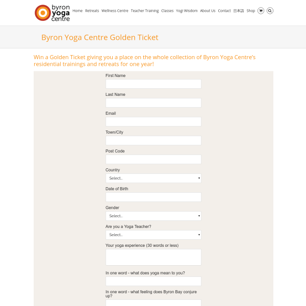 Win year of trainings and or retreats