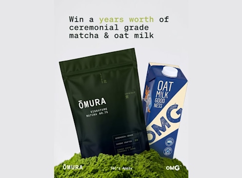 Win a Year's Worth of Ceremonial Grade Matcha & Oat Milk - Omura Matcha