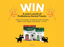 Win a Year's Worth of Probalance Dental Treats