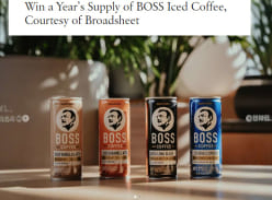 Win a Years Supply of BOSS Iced Coffee