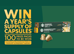 Win a Year's Supply of Starbucks