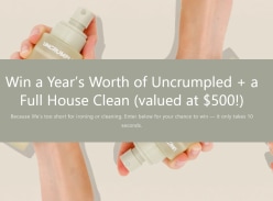 Win a Year's Worth of Uncrumpled & a Full House Clean