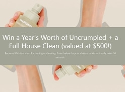 Win a Year's Worth of Uncrumpled & a Full House Clean