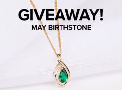 Win a Yellow Gold Diamond & Emerald Pendant