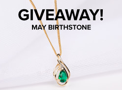 Win a Yellow Gold Diamond & Emerald Pendant