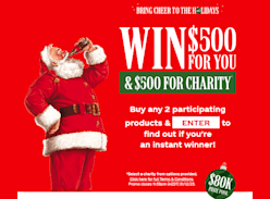 Win $500 for You & $500 for a Charity