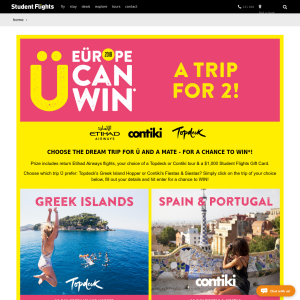 Win Your Choice of European Getaway for 2