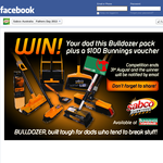 Win your dad a Bulldozer pack & a $100 Bunnings voucher! - Sabco