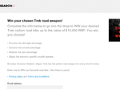 Win your desired Trek carbon road bike up to the value of $10,000!