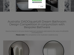 Win your dream bathroom worth $8,000!