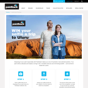 Win your selfie a trip to Uluru