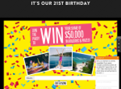 Win your share in $50,000 in holidays & prizes!