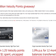 Win your share of 1 million 'Velocity Rewards' points!