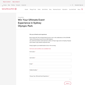 Win Your Ultimate Event Experience