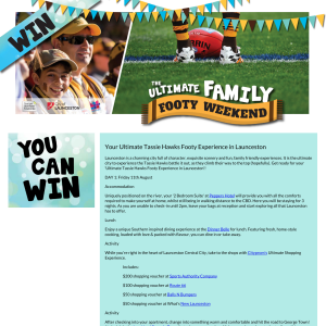 Win Your Ultimate Tassie Hawks Footy Experience in Launceston